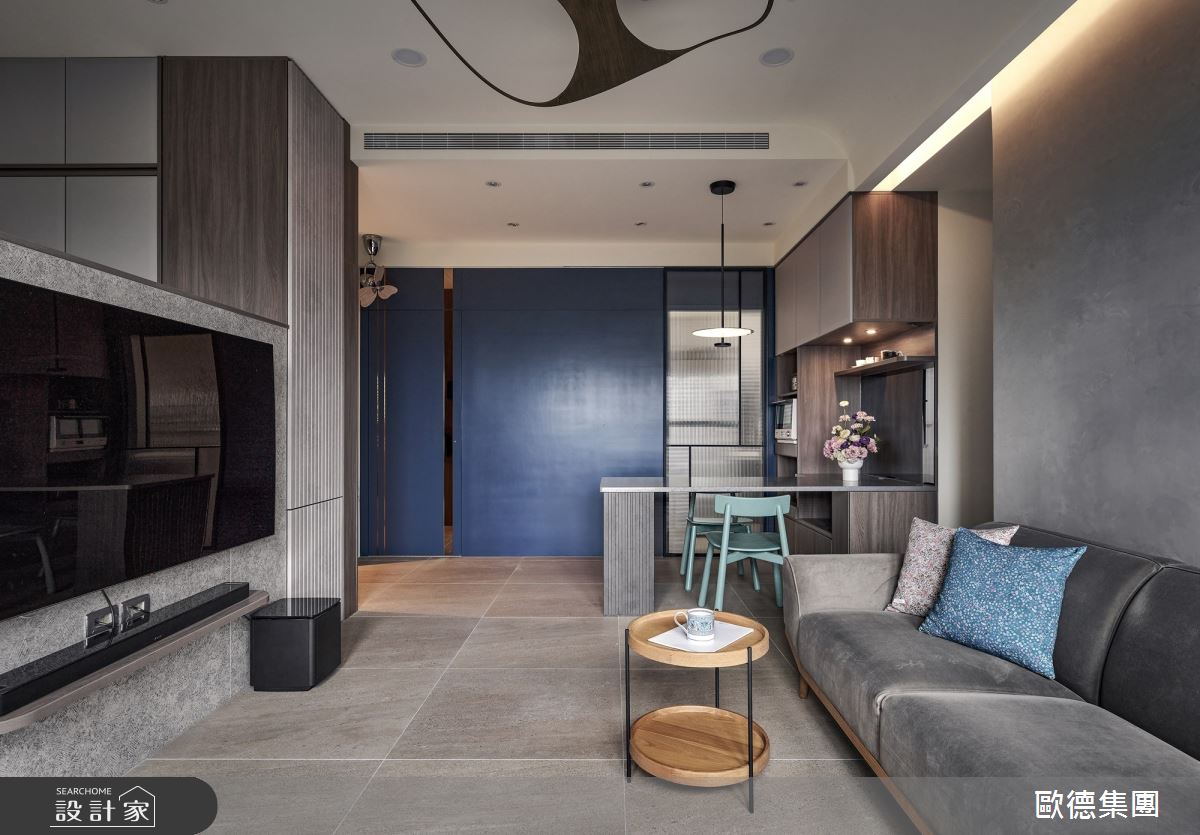 25坪新成屋(5年以下)＿混搭風客廳餐廳案例圖片＿台灣歐德傢俱股份有限公司＿歐德_205之12