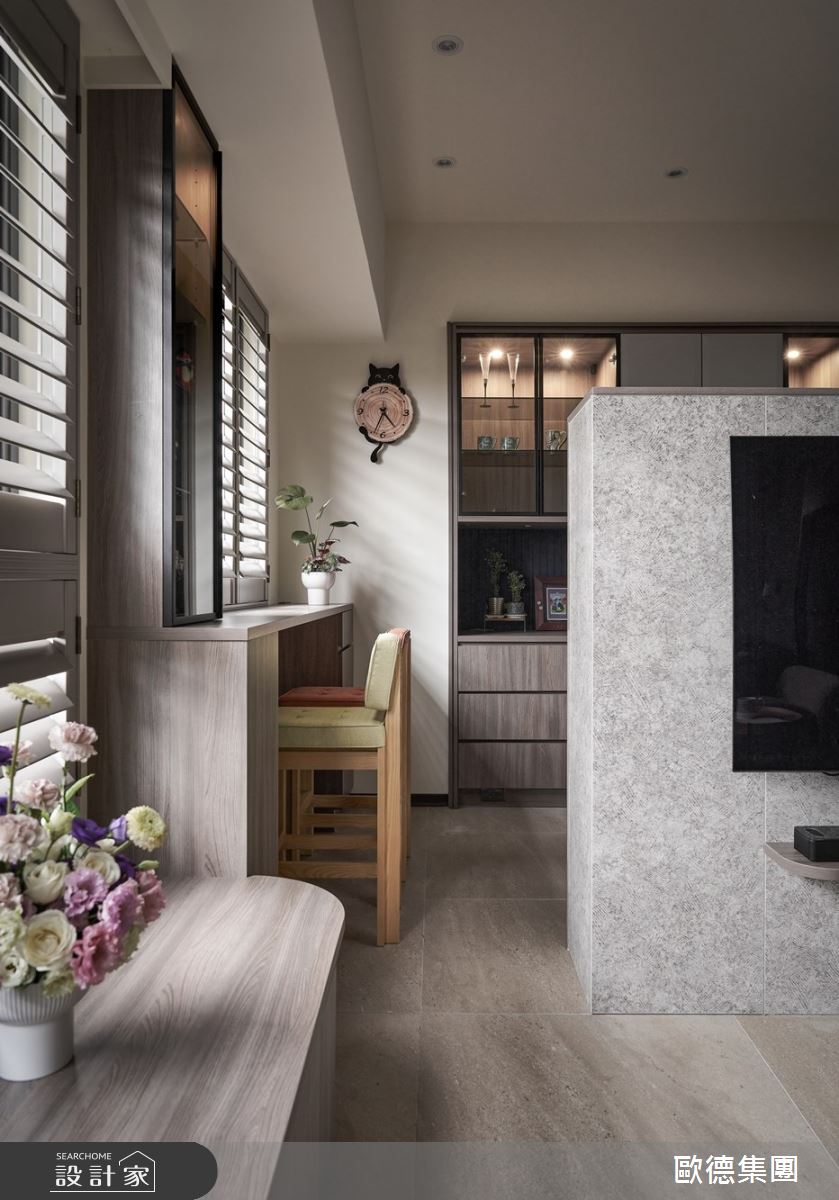 25坪新成屋(5年以下)＿混搭風客廳吧檯案例圖片＿台灣歐德傢俱股份有限公司＿歐德_205之17