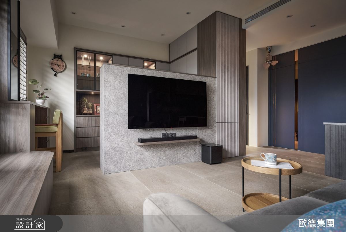 25坪新成屋(5年以下)＿混搭風客廳吧檯案例圖片＿台灣歐德傢俱股份有限公司＿歐德_205之15