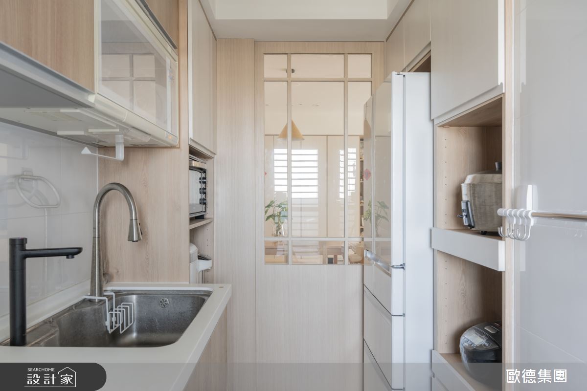 23坪中古屋(5~15年)＿簡約日式風廚房案例圖片＿台灣歐德傢俱股份有限公司＿歐德_207之10
