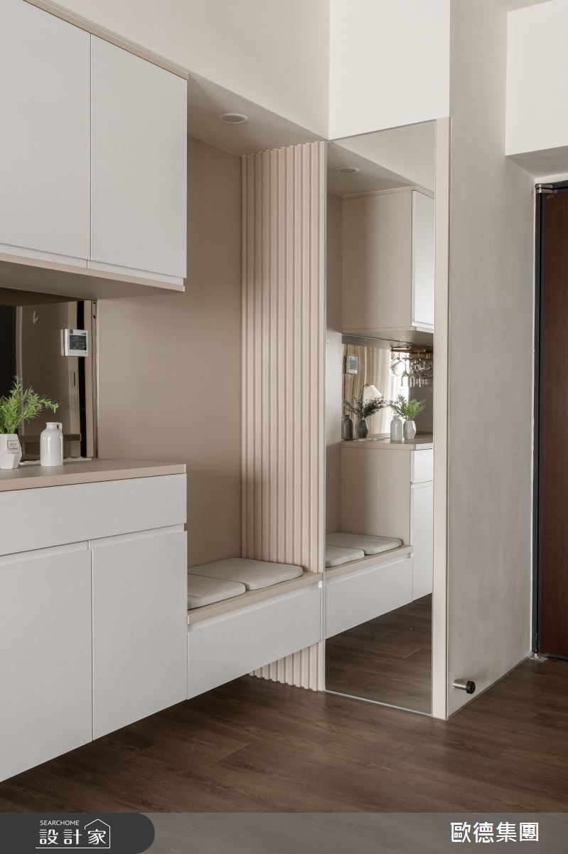 22坪新成屋(5年以下)＿日式無印風玄關案例圖片＿台灣歐德傢俱股份有限公司＿歐德_208之3