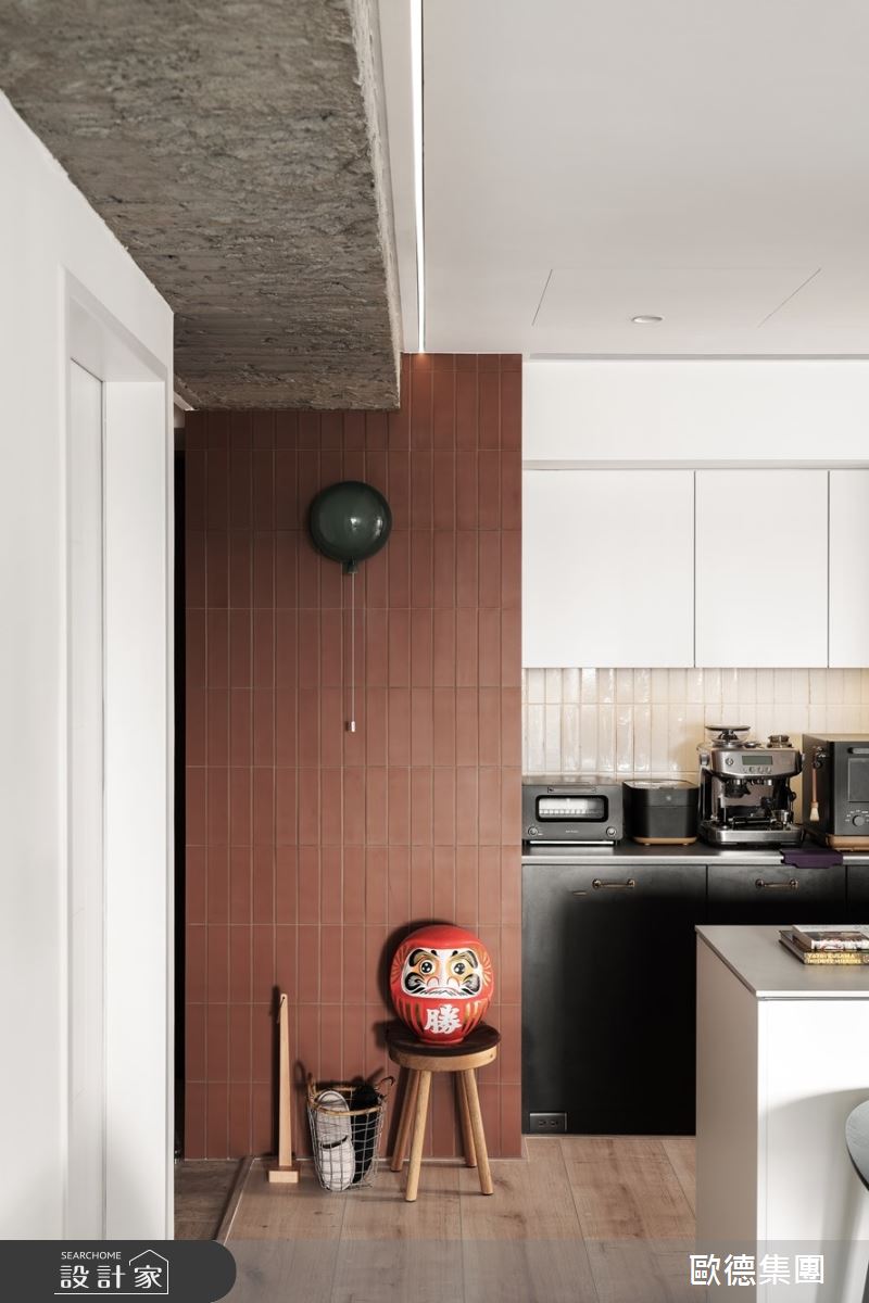 23坪新成屋(5年以下)＿混搭風廚房中島案例圖片＿台灣歐德傢俱股份有限公司＿歐德_209之14