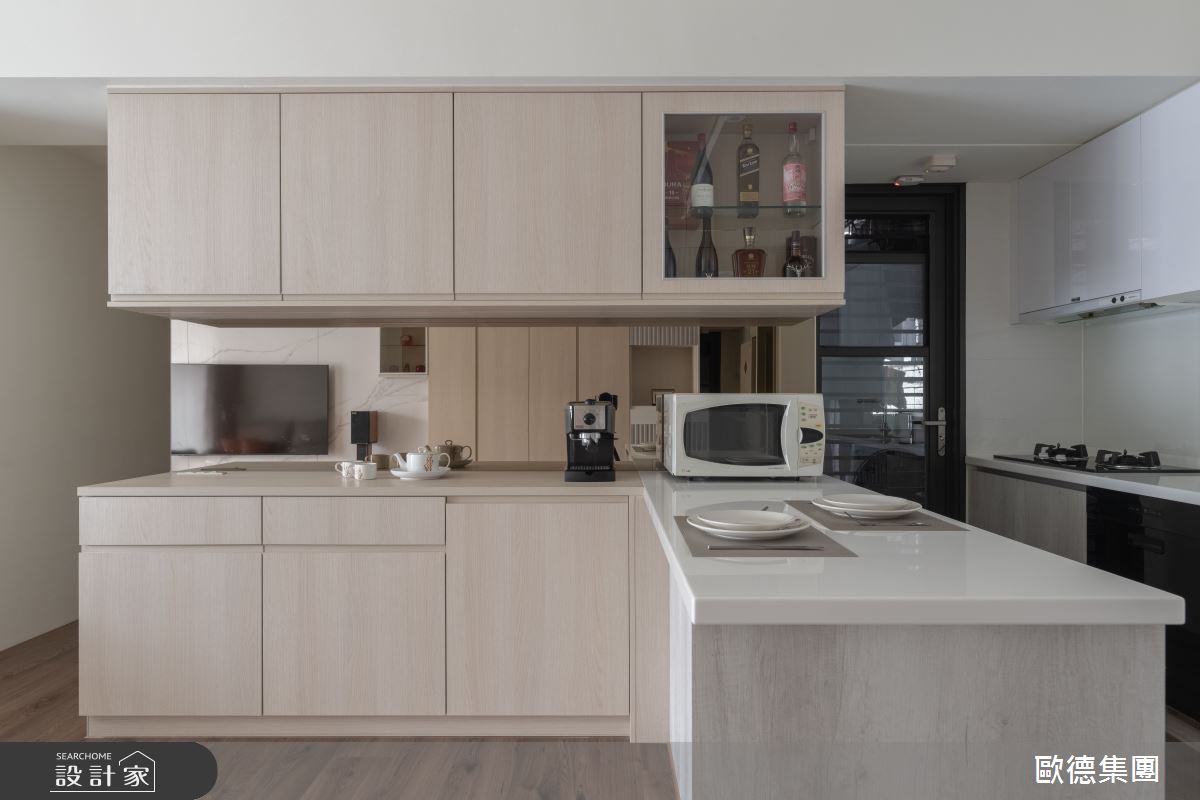 29坪新成屋(5年以下)＿混搭風餐廳廚房中島案例圖片＿台灣歐德傢俱股份有限公司＿歐德_210之7