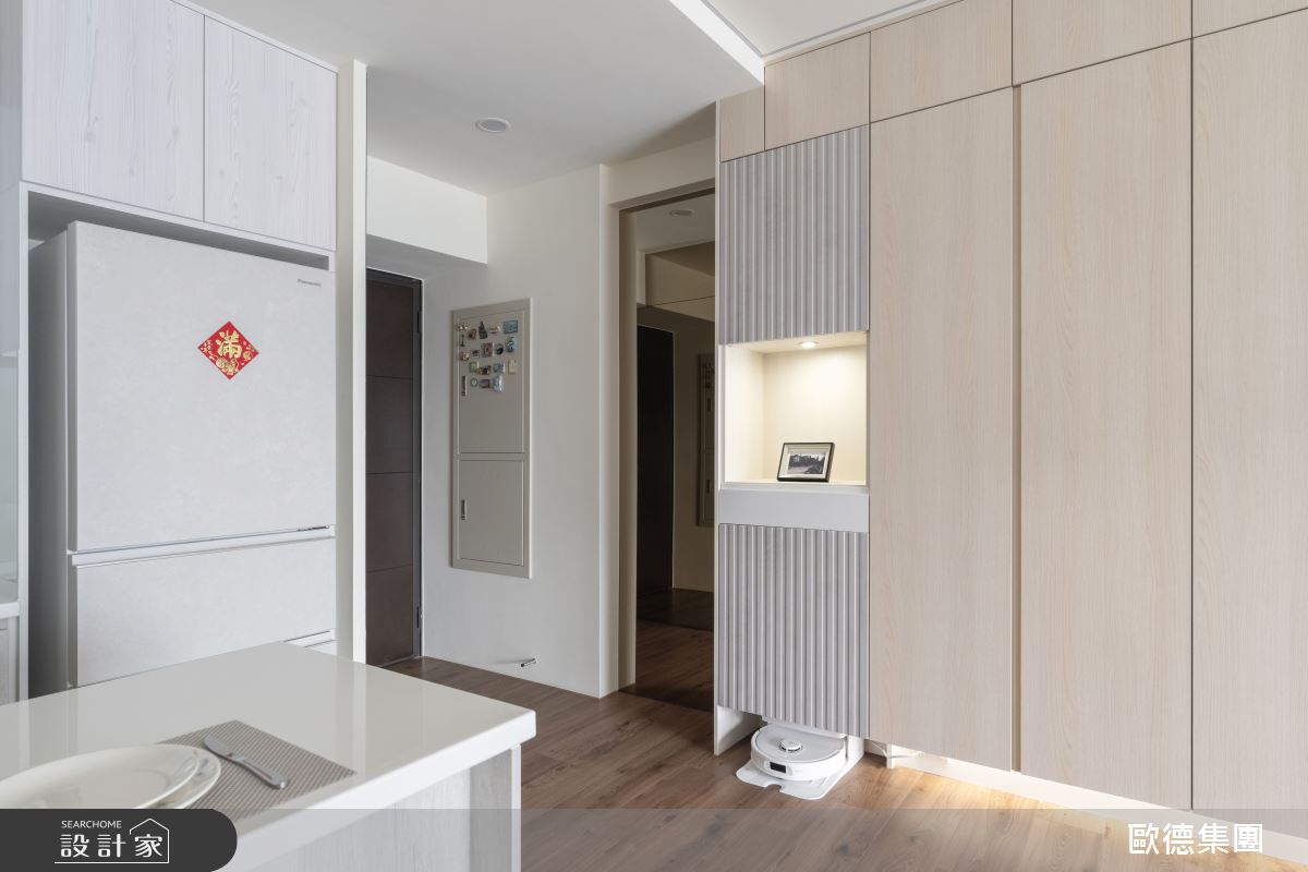 29坪新成屋(5年以下)＿混搭風玄關餐廳中島案例圖片＿台灣歐德傢俱股份有限公司＿歐德_210之2293
