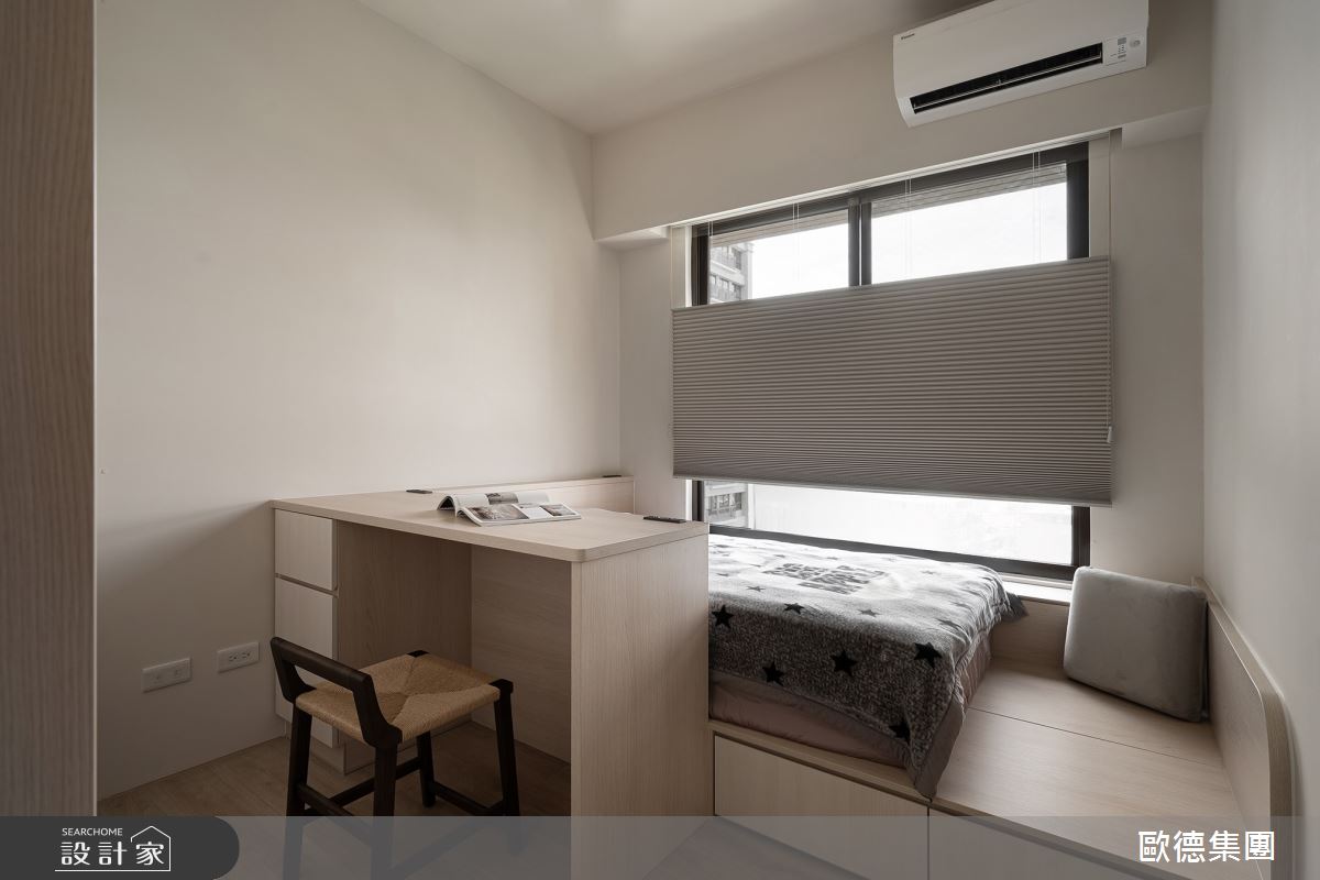 28坪新成屋(5年以下)＿奶油侘寂風孝親房案例圖片＿台灣歐德傢俱股份有限公司＿歐德_211之11