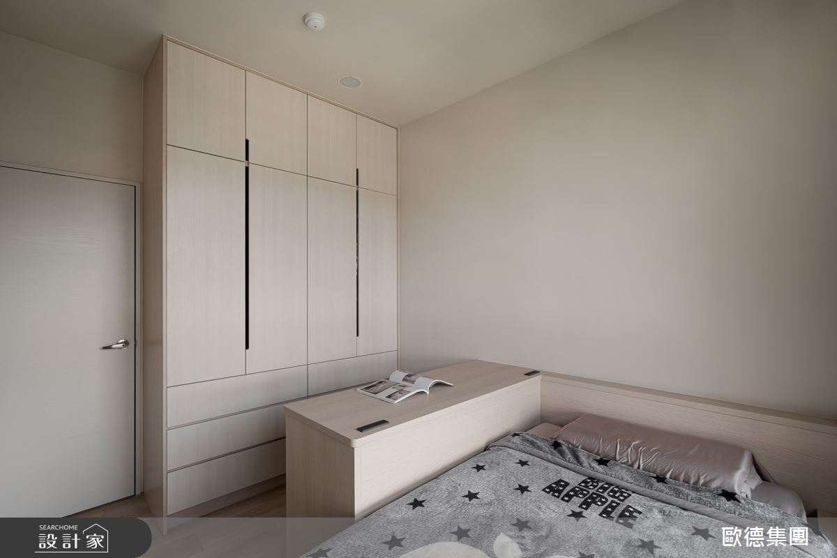 28坪新成屋(5年以下)＿奶油侘寂風孝親房案例圖片＿台灣歐德傢俱股份有限公司＿歐德_211之13