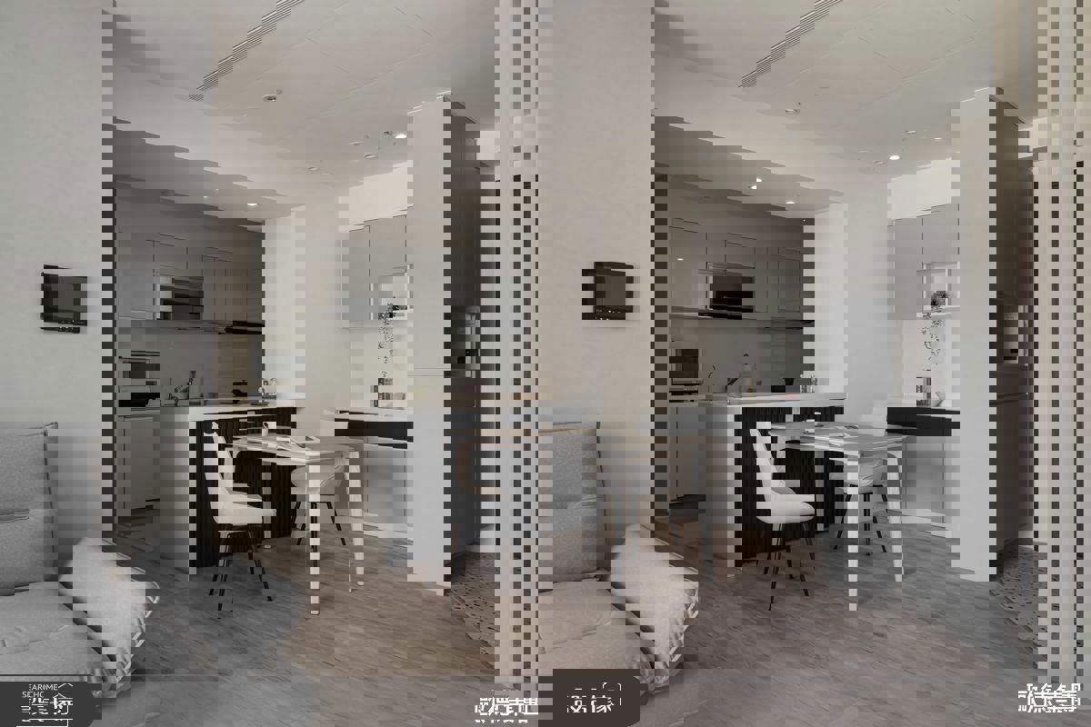 22坪新成屋(5年以下)＿現代風客廳餐廳廚房中島案例圖片＿台灣歐德傢俱股份有限公司＿歐德_212之11