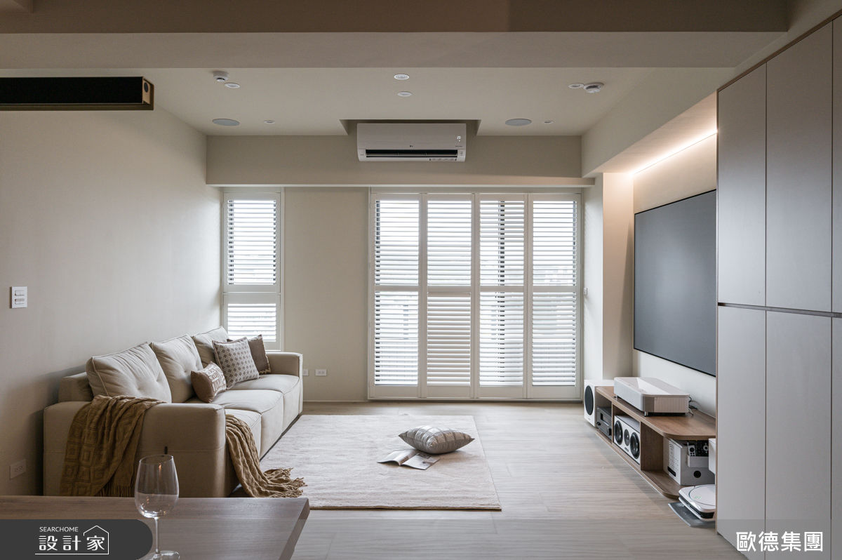 25坪新成屋(5年以下)＿奶油風客廳餐廳案例圖片＿台灣歐德傢俱股份有限公司＿歐德_213之8