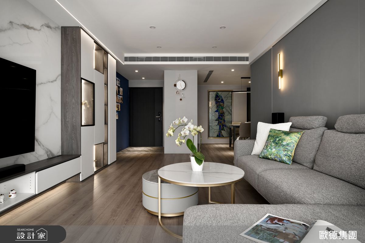 80坪老屋(16~30年)＿混搭風玄關客廳案例圖片＿台灣歐德傢俱股份有限公司＿歐德_214之15
