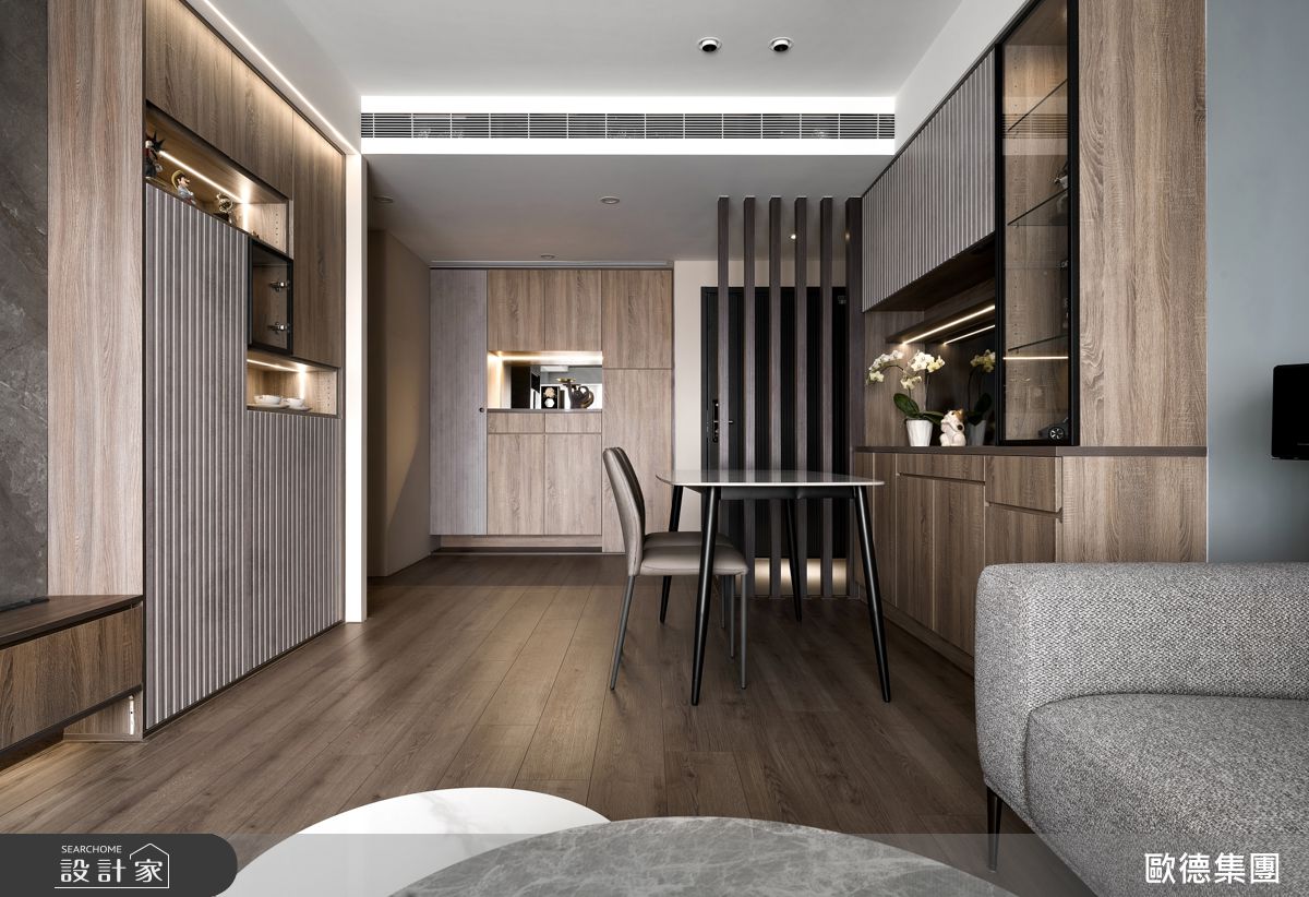 80坪老屋(16~30年)＿混搭風玄關客廳餐廳案例圖片＿台灣歐德傢俱股份有限公司＿歐德_214之37