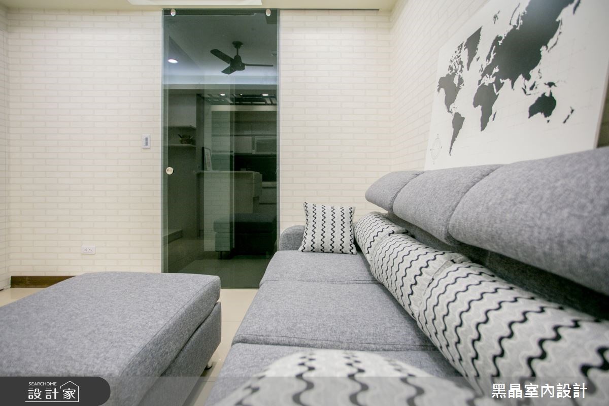 12坪新成屋(5年以下)＿混搭風客廳案例圖片＿黑晶室內設計＿黑晶_12之3