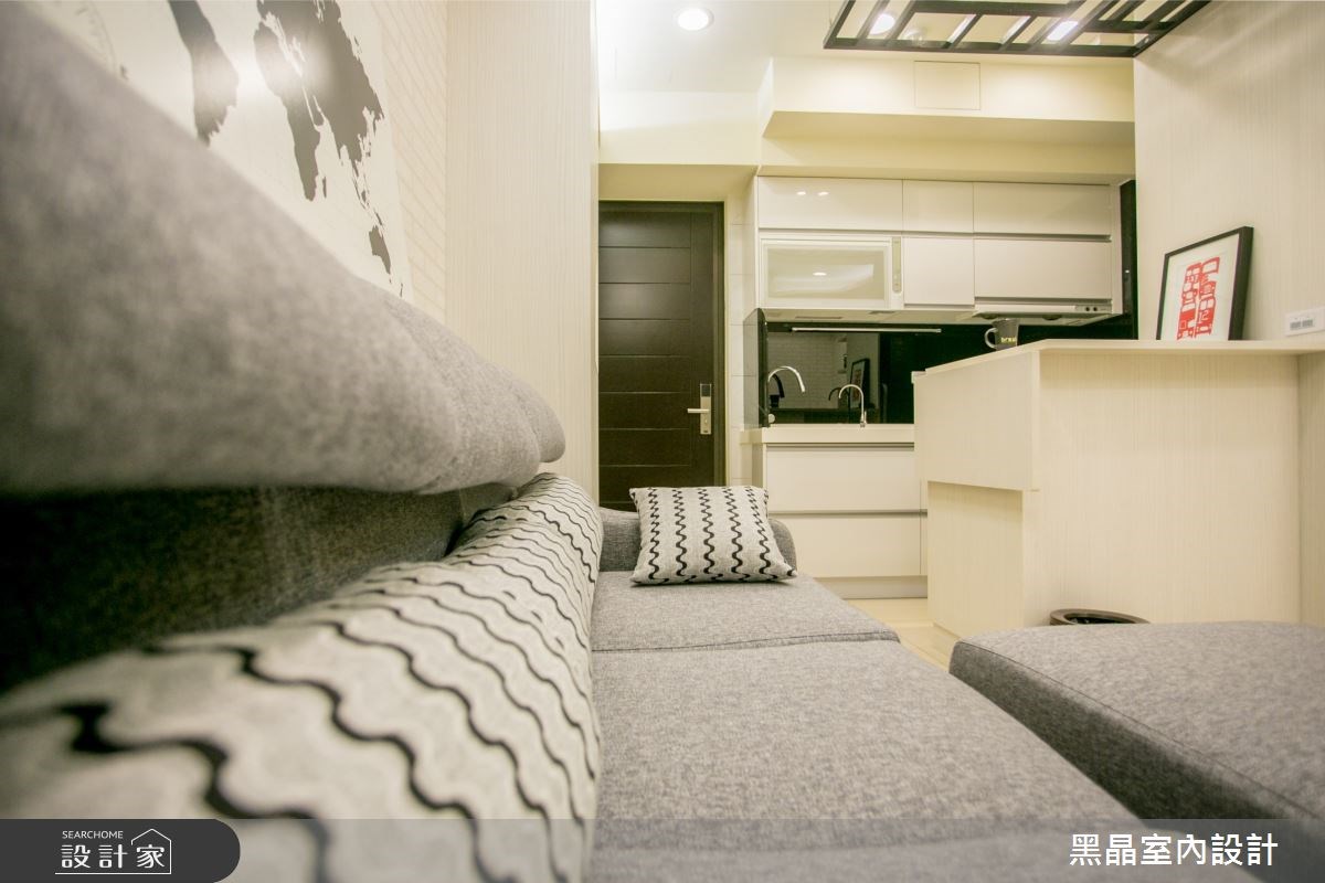 12坪新成屋(5年以下)＿混搭風客廳案例圖片＿黑晶室內設計＿黑晶_12之2