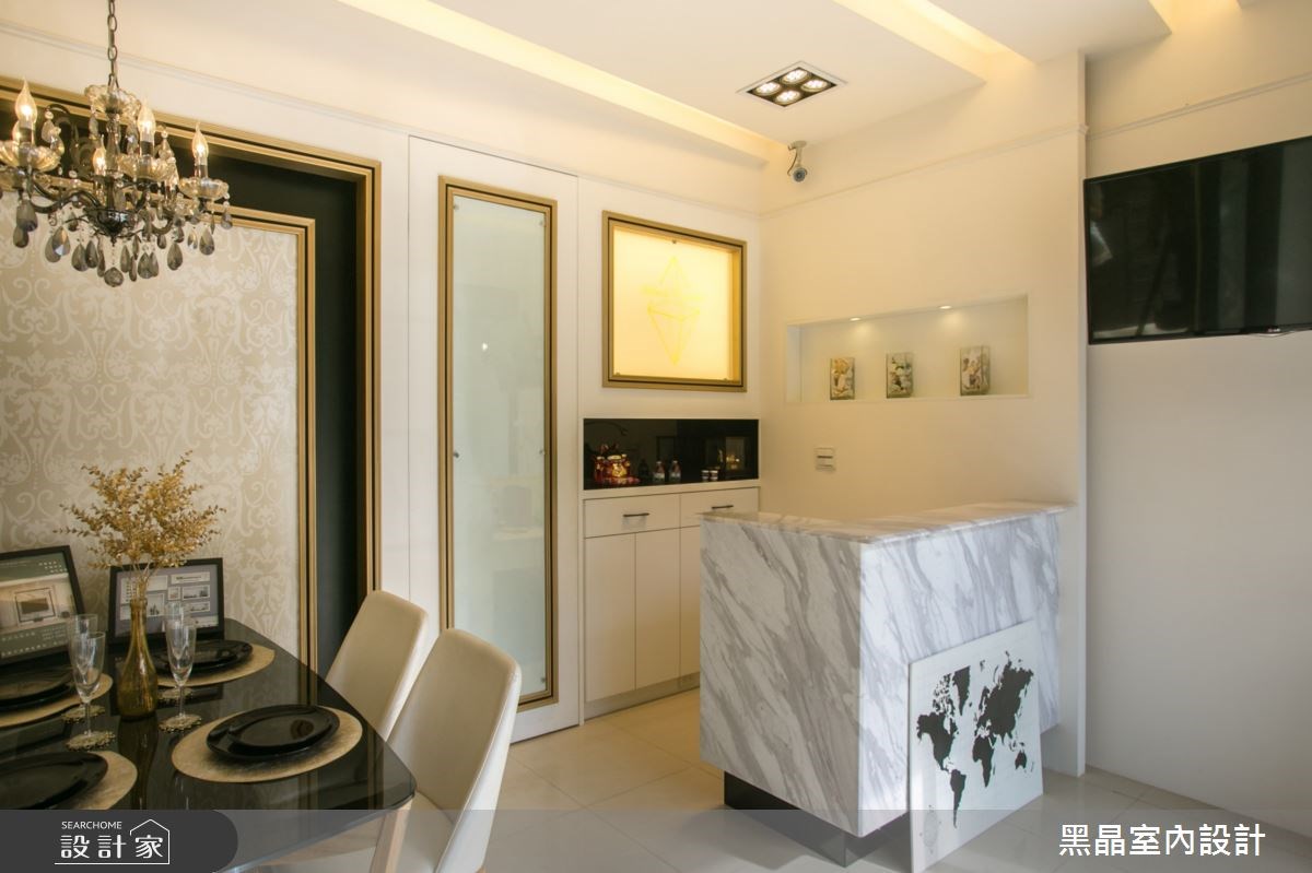 100坪新成屋(5年以下)＿新古典餐廳案例圖片＿黑晶室內設計＿黑晶_13之25