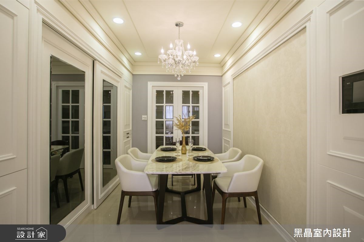 100坪新成屋(5年以下)＿新古典餐廳案例圖片＿黑晶室內設計＿黑晶_13之7