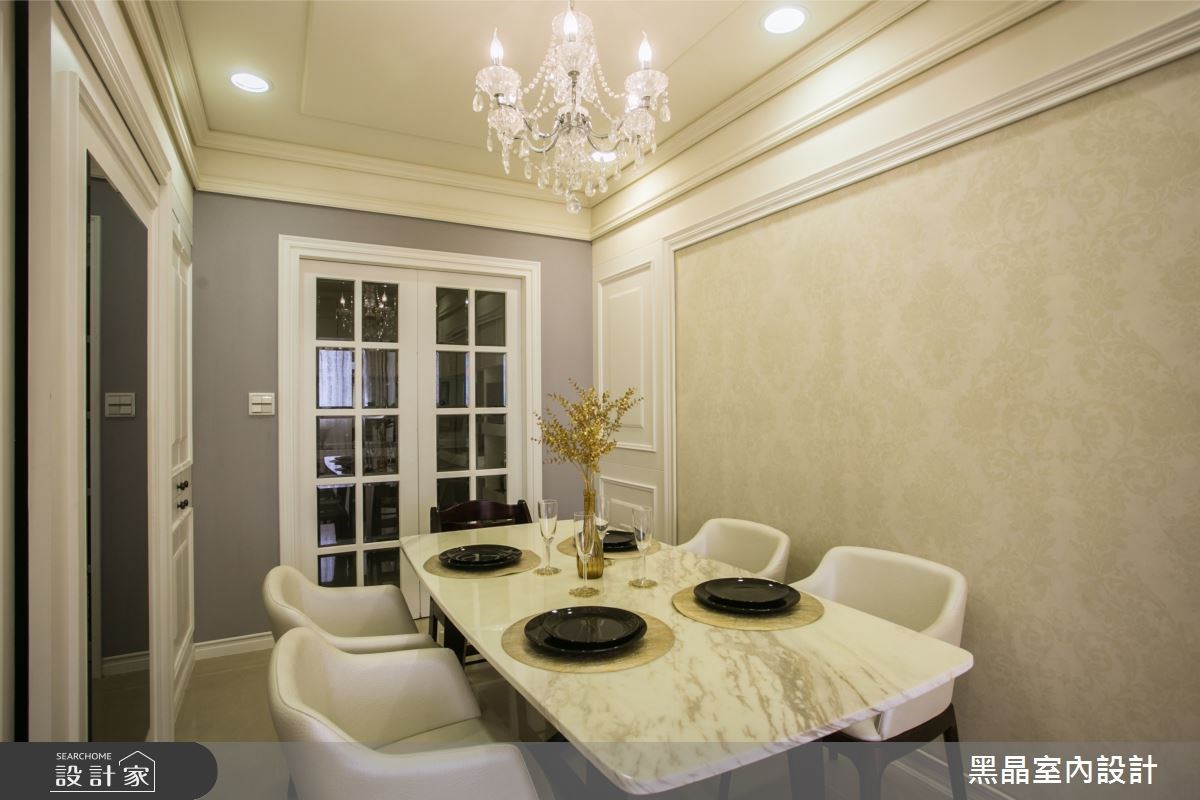 100坪新成屋(5年以下)＿新古典餐廳案例圖片＿黑晶室內設計＿黑晶_13之6
