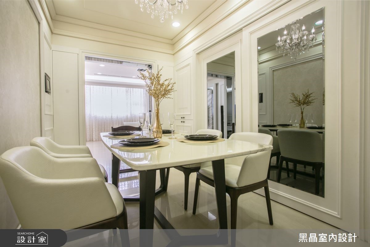 100坪新成屋(5年以下)＿新古典餐廳案例圖片＿黑晶室內設計＿黑晶_13之8