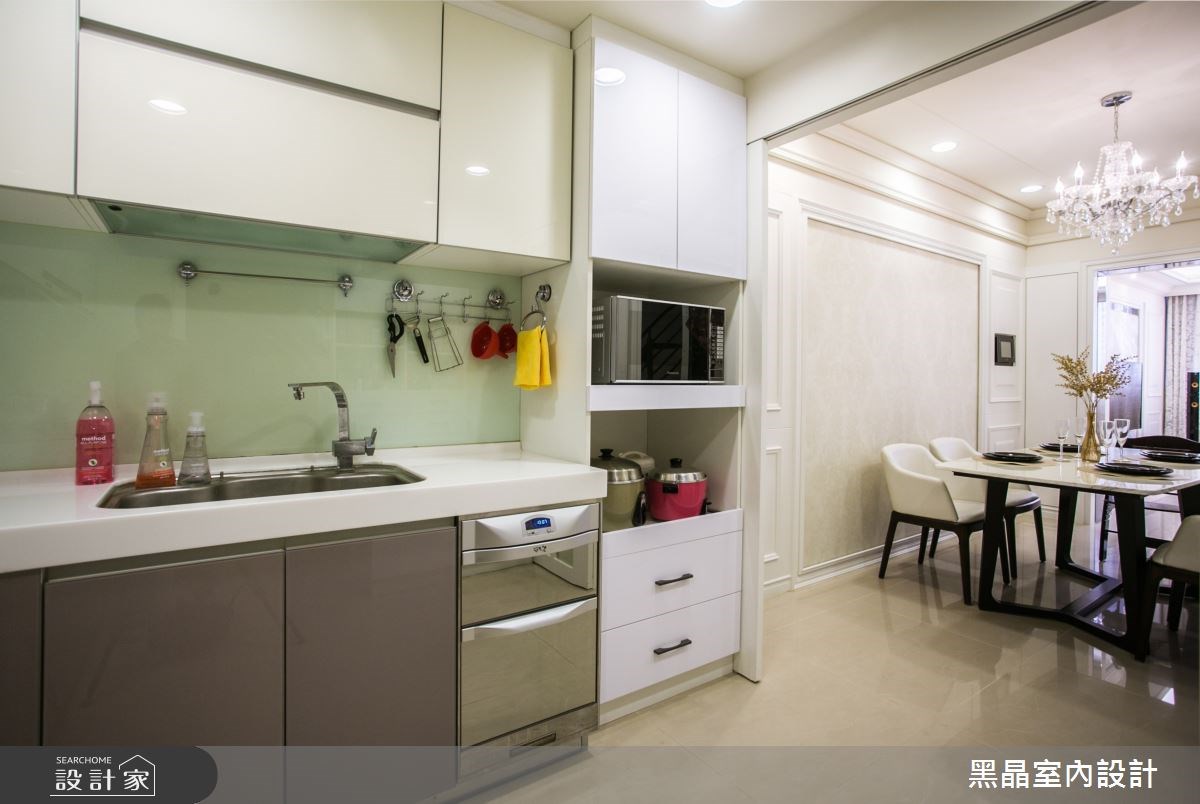 100坪新成屋(5年以下)＿新古典廚房案例圖片＿黑晶室內設計＿黑晶_13之9