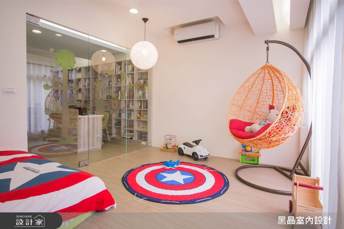 100坪新成屋(5年以下)＿新古典書房兒童房兒童房案例圖片＿黑晶室內設計＿黑晶_13之15