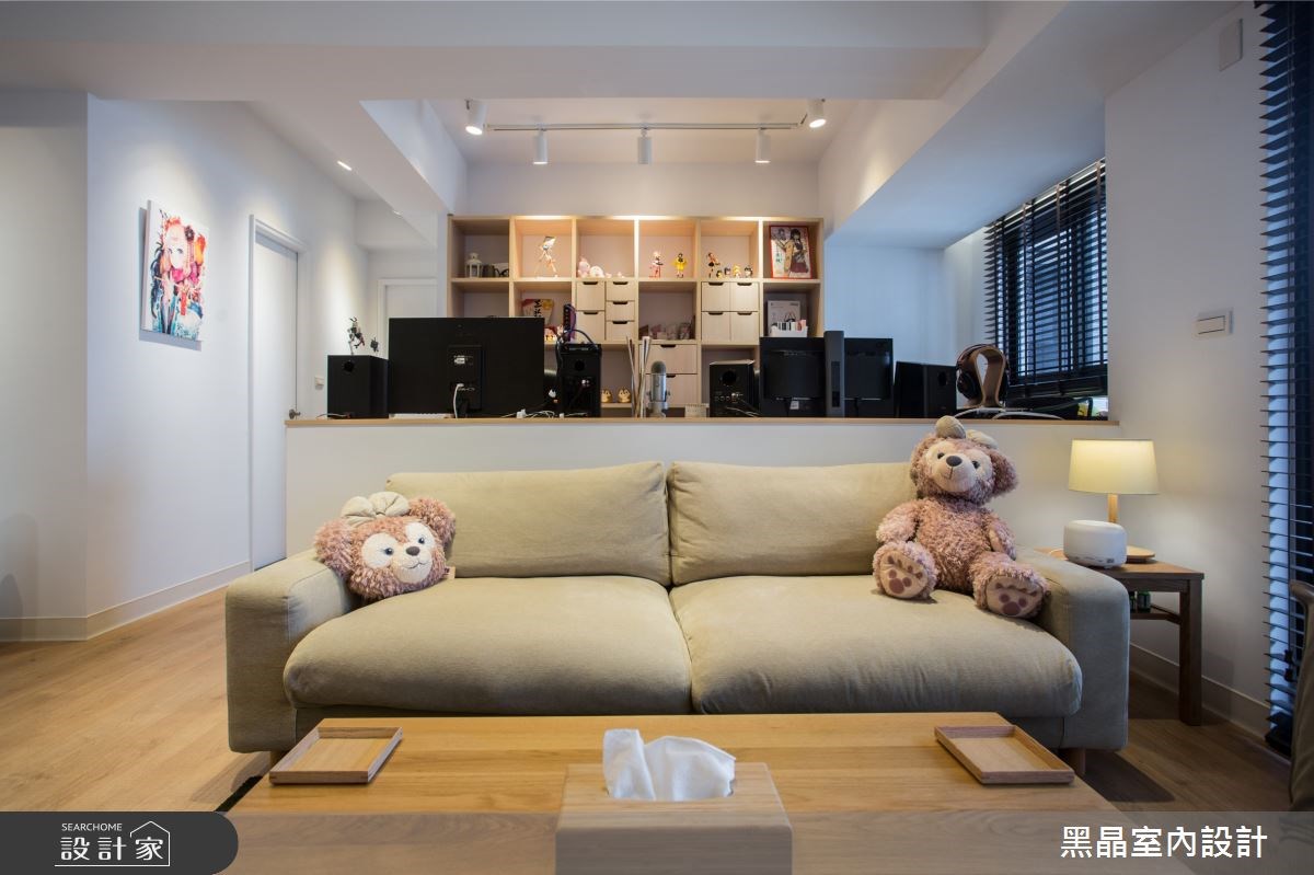 25坪新成屋(5年以下)＿混搭風客廳案例圖片＿黑晶室內設計＿黑晶_14之5