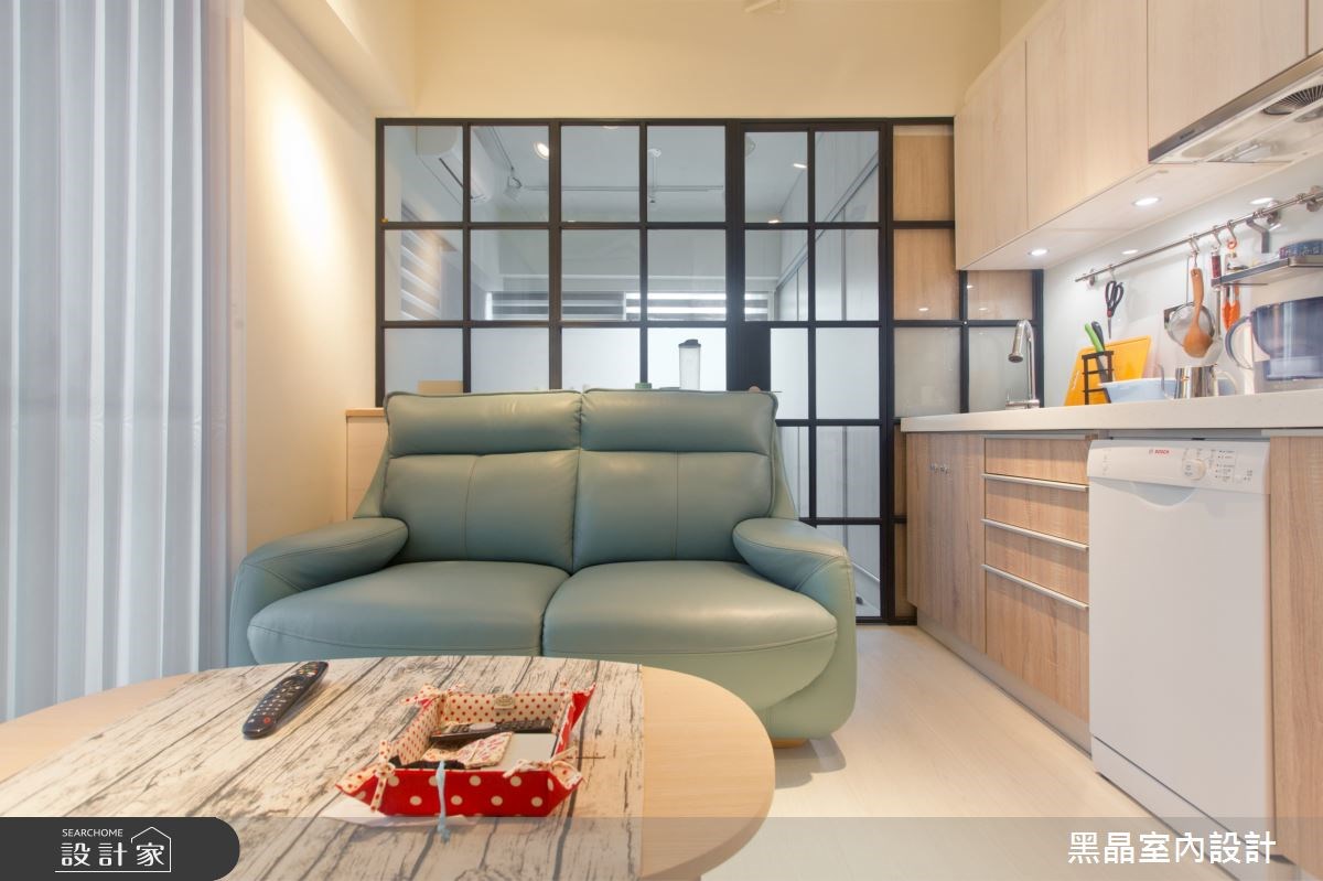9坪中古屋(5~15年)＿北歐風客廳案例圖片＿黑晶室內設計＿黑晶_16之8