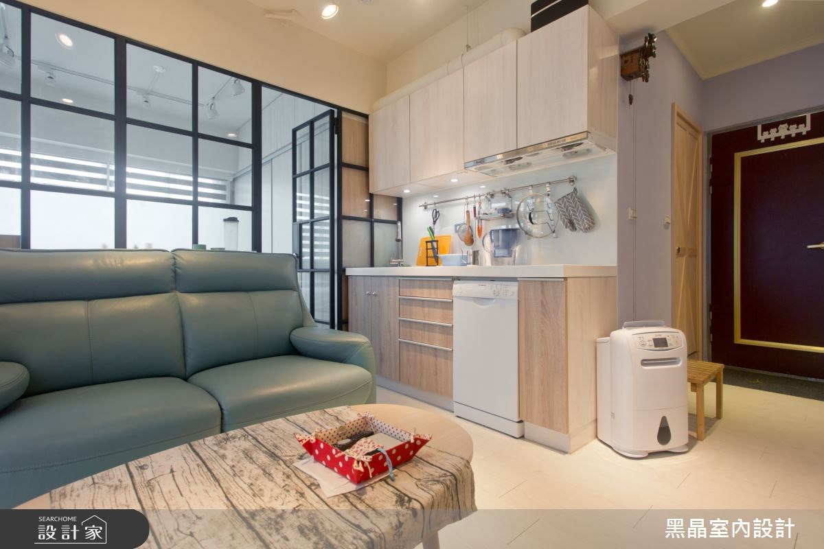 9坪中古屋(5~15年)＿北歐風客廳案例圖片＿黑晶室內設計＿黑晶_16之6