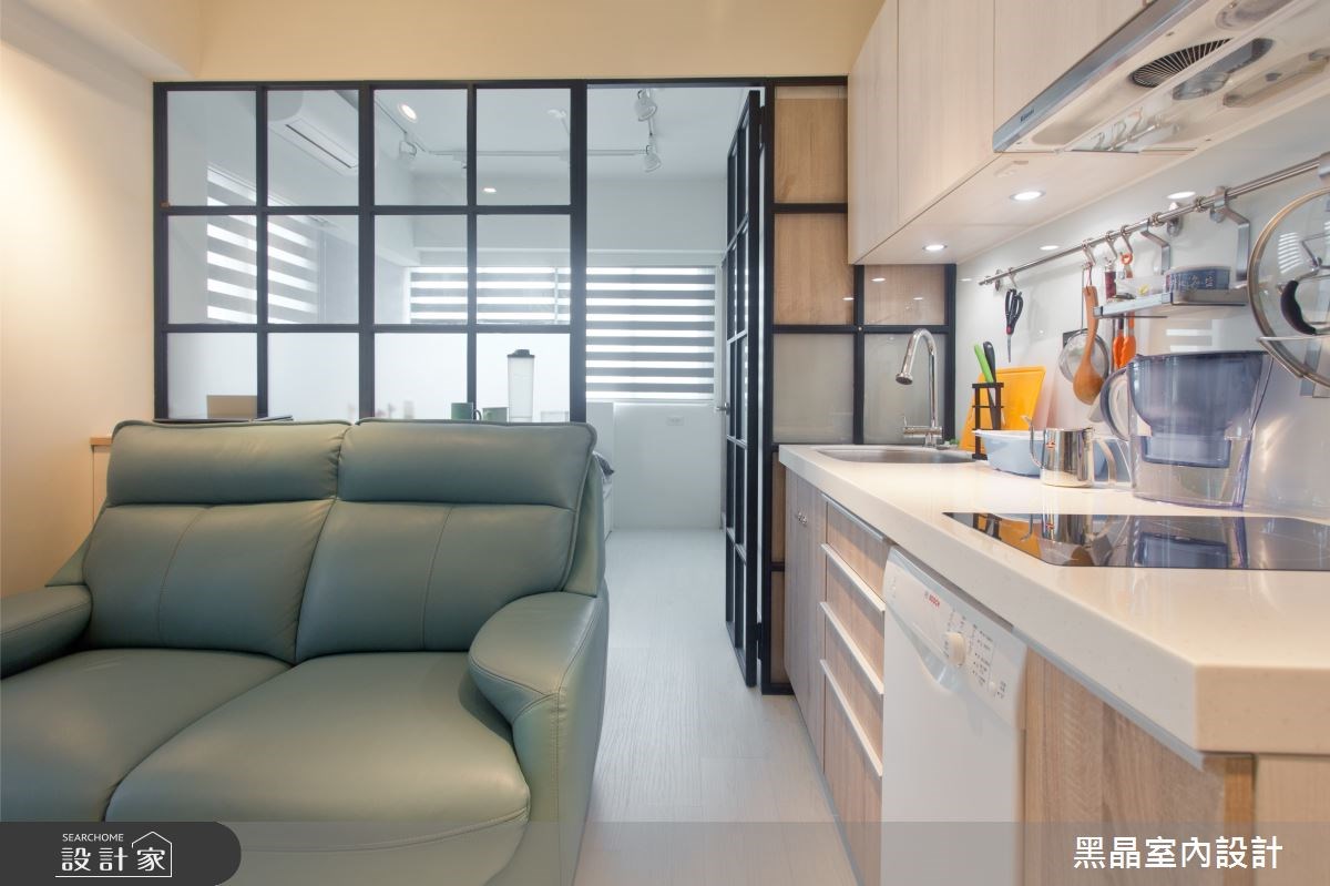 9坪中古屋(5~15年)＿北歐風客廳案例圖片＿黑晶室內設計＿黑晶_16之7