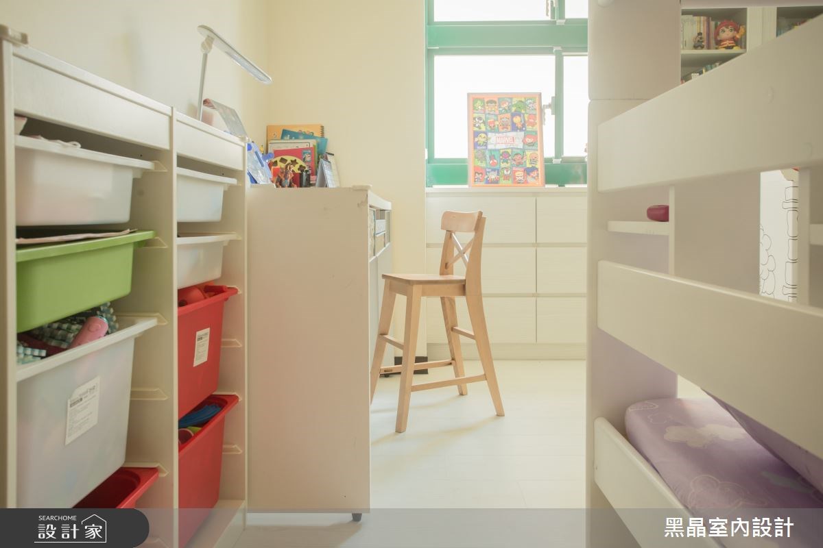 27坪中古屋(5~15年)＿療癒風兒童房兒童房案例圖片＿黑晶室內設計＿黑晶_17之15