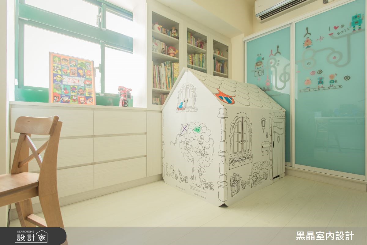 27坪中古屋(5~15年)＿療癒風兒童房兒童房案例圖片＿黑晶室內設計＿黑晶_17之16