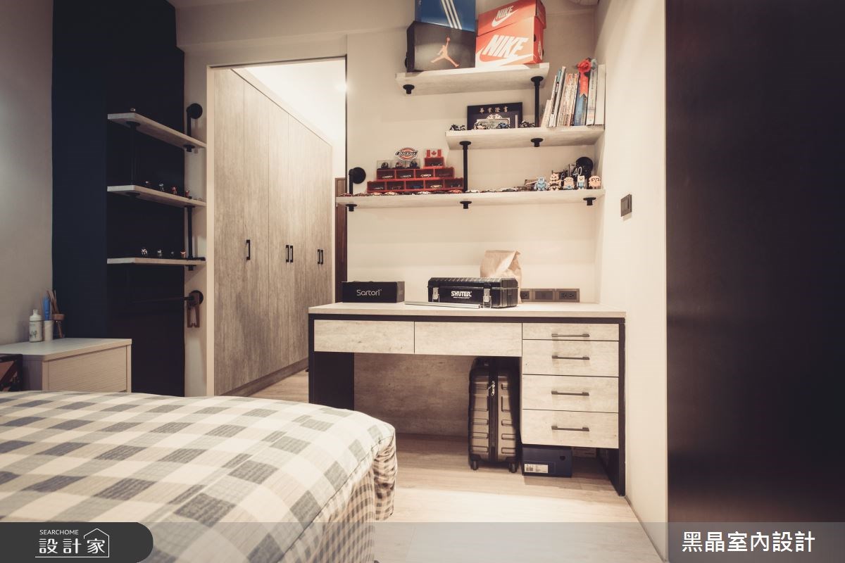 80坪中古屋(5~15年)＿工業風臥室案例圖片＿黑晶室內設計＿黑晶_18之13