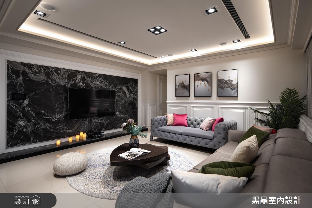 53坪新成屋(5年以下)＿新古典客廳案例圖片＿黑晶室內設計＿黑晶_19之1