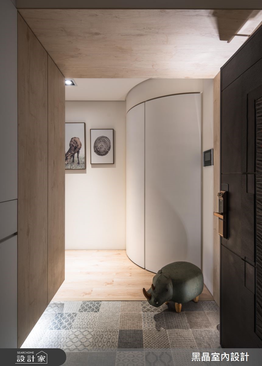 27坪新成屋(5年以下)＿北歐風玄關案例圖片＿黑晶室內設計＿黑晶_20之1