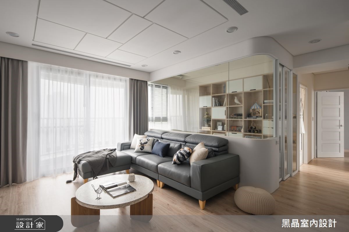 27坪新成屋(5年以下)＿北歐風客廳書房案例圖片＿黑晶室內設計＿黑晶_20之4