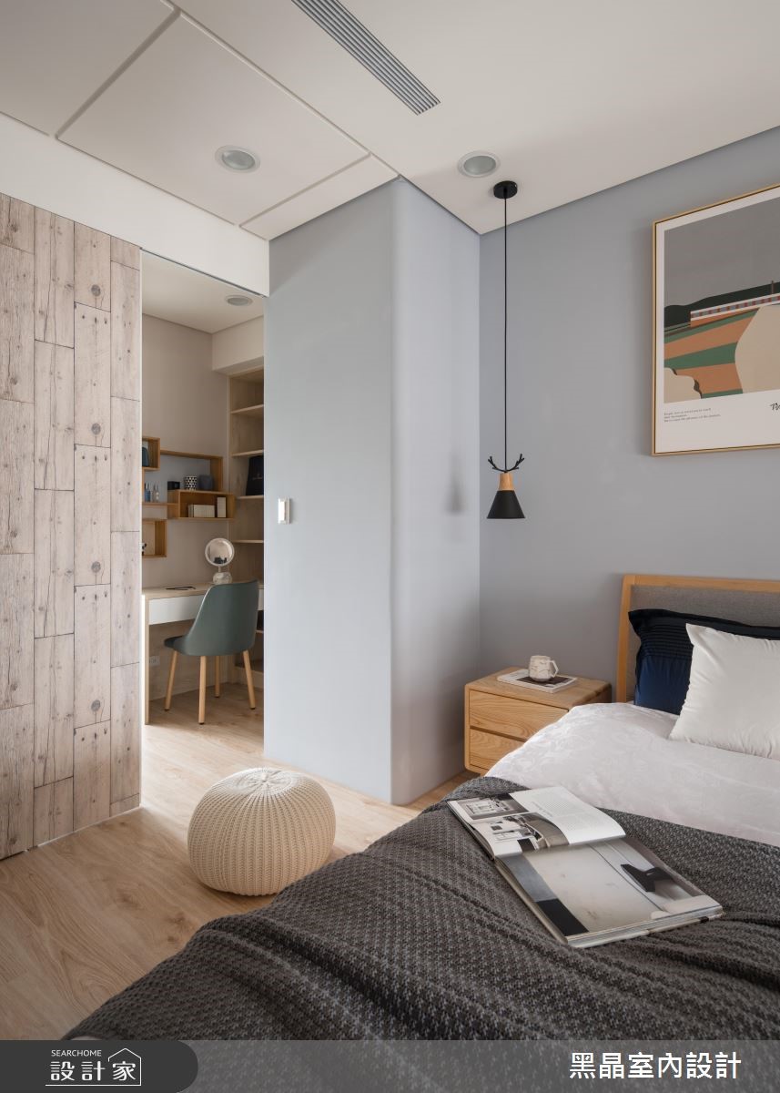 27坪新成屋(5年以下)＿北歐風臥室書房案例圖片＿黑晶室內設計＿黑晶_20之17