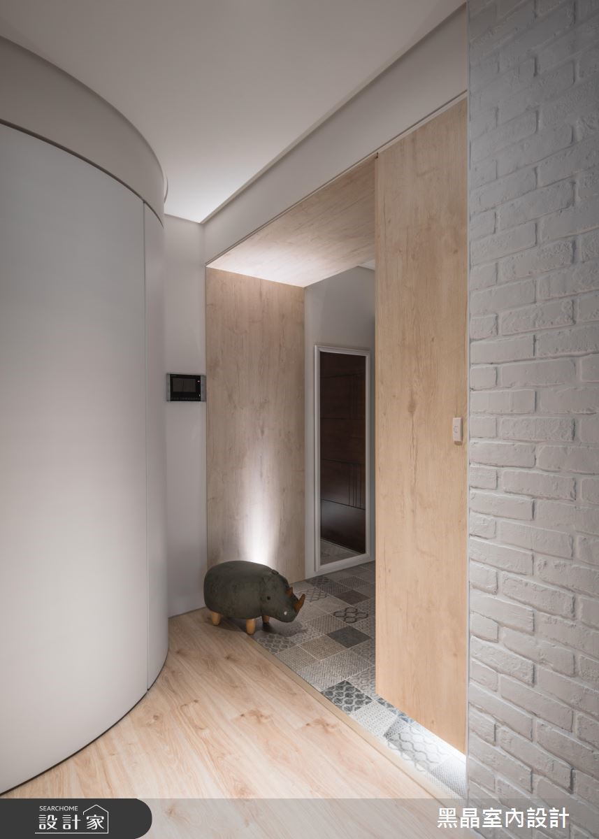 27坪新成屋(5年以下)＿北歐風玄關案例圖片＿黑晶室內設計＿黑晶_20之2