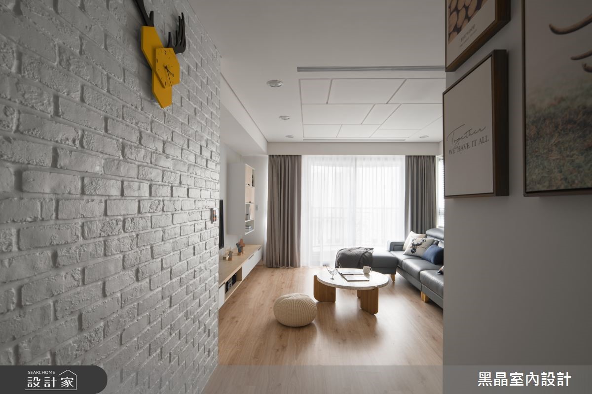 27坪新成屋(5年以下)＿北歐風客廳走廊案例圖片＿黑晶室內設計＿黑晶_20之23
