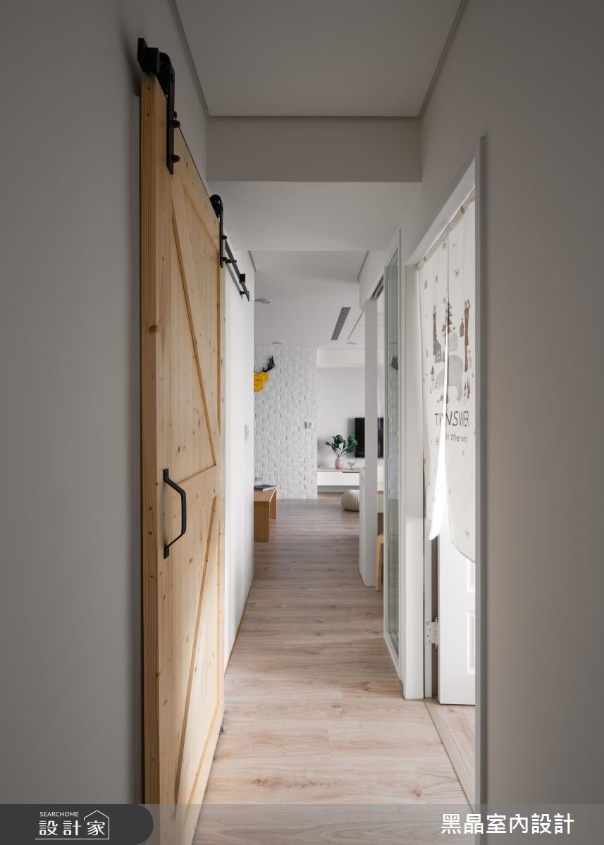 27坪新成屋(5年以下)＿北歐風走廊案例圖片＿黑晶室內設計＿黑晶_20之11