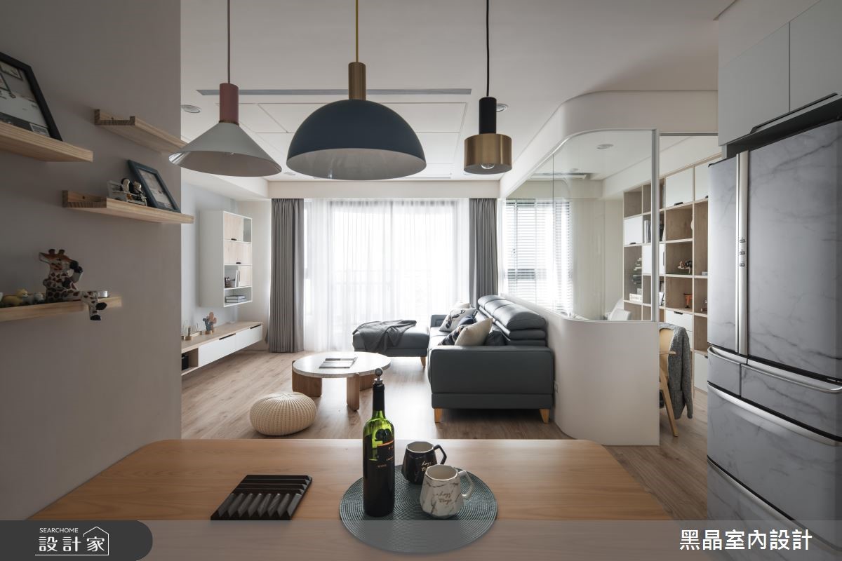 27坪新成屋(5年以下)＿北歐風餐廳書房案例圖片＿黑晶室內設計＿黑晶_20之9