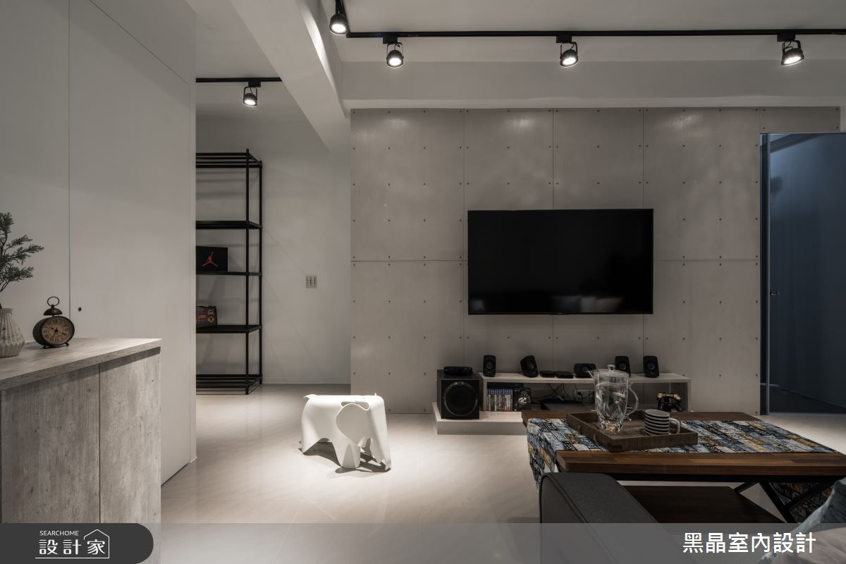 75坪老屋(31~40年)＿工業風客廳案例圖片＿黑晶室內設計＿黑晶_23之14