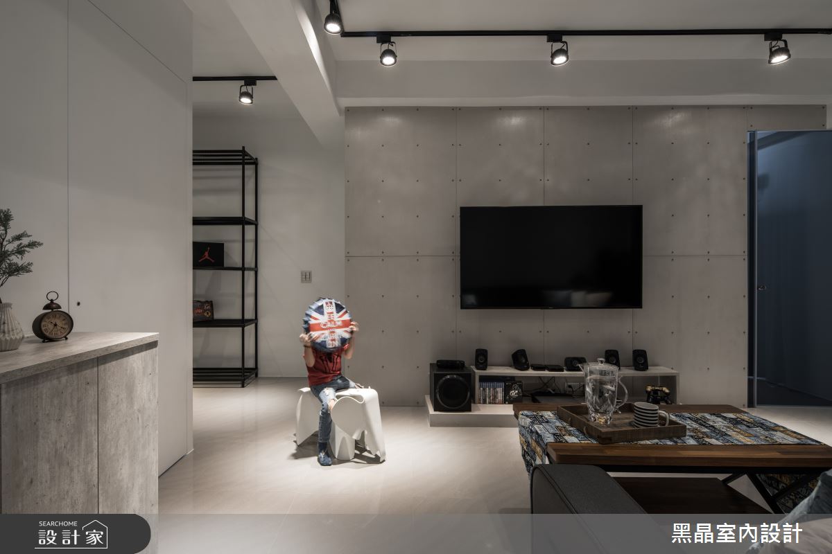 75坪老屋(31~40年)＿工業風客廳案例圖片＿黑晶室內設計＿黑晶_23之13