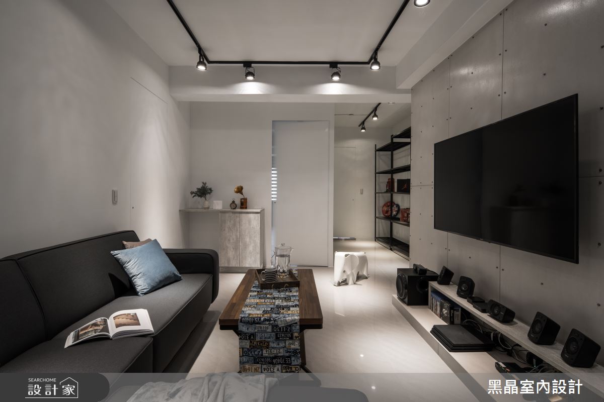 75坪老屋(31~40年)＿工業風客廳案例圖片＿黑晶室內設計＿黑晶_23之11