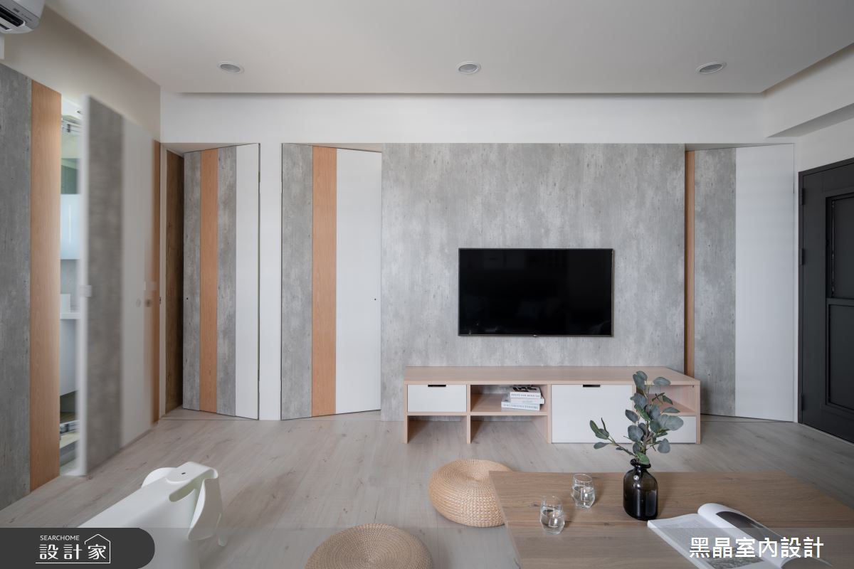 19坪老屋(16~30年)＿北歐風客廳案例圖片＿黑晶室內設計＿黑晶_24之4