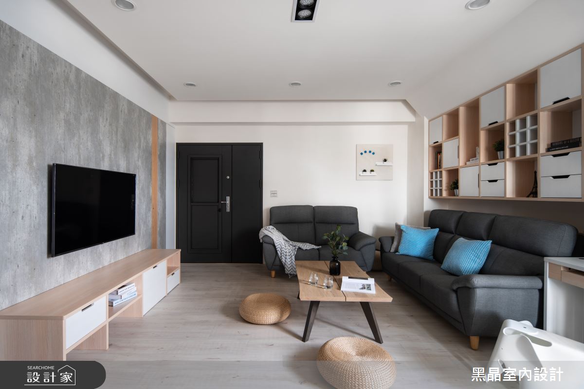 19坪老屋(16~30年)＿北歐風客廳案例圖片＿黑晶室內設計＿黑晶_24之1