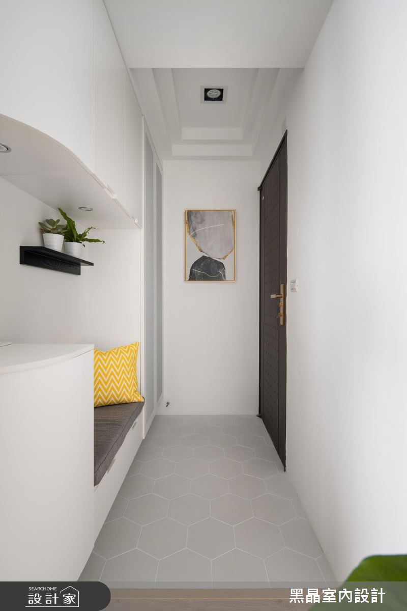 18坪新成屋(5年以下)＿北歐風玄關案例圖片＿黑晶室內設計＿黑晶_25之1