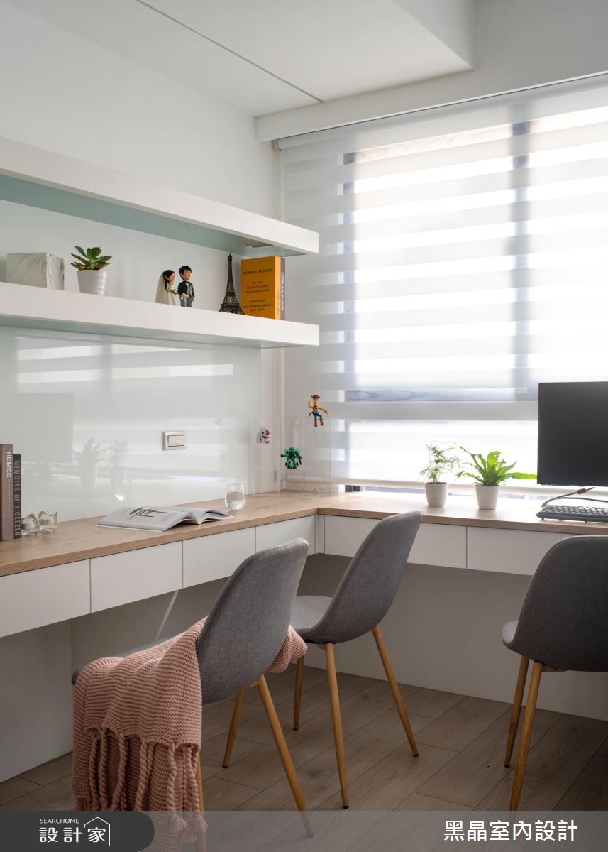 18坪新成屋(5年以下)＿北歐風書房案例圖片＿黑晶室內設計＿黑晶_25之12