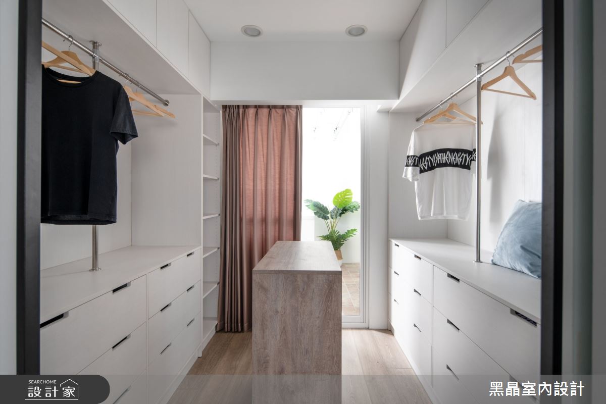 22坪老屋(16~30年)＿北歐風更衣間案例圖片＿黑晶室內設計＿黑晶_27之19