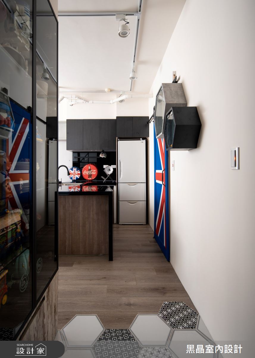 10坪中古屋(5~15年)＿工業風玄關案例圖片＿黑晶室內設計＿黑晶_28之2