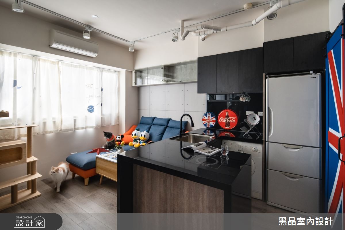 10坪中古屋(5~15年)＿工業風餐廳吧檯案例圖片＿黑晶室內設計＿黑晶_28之4