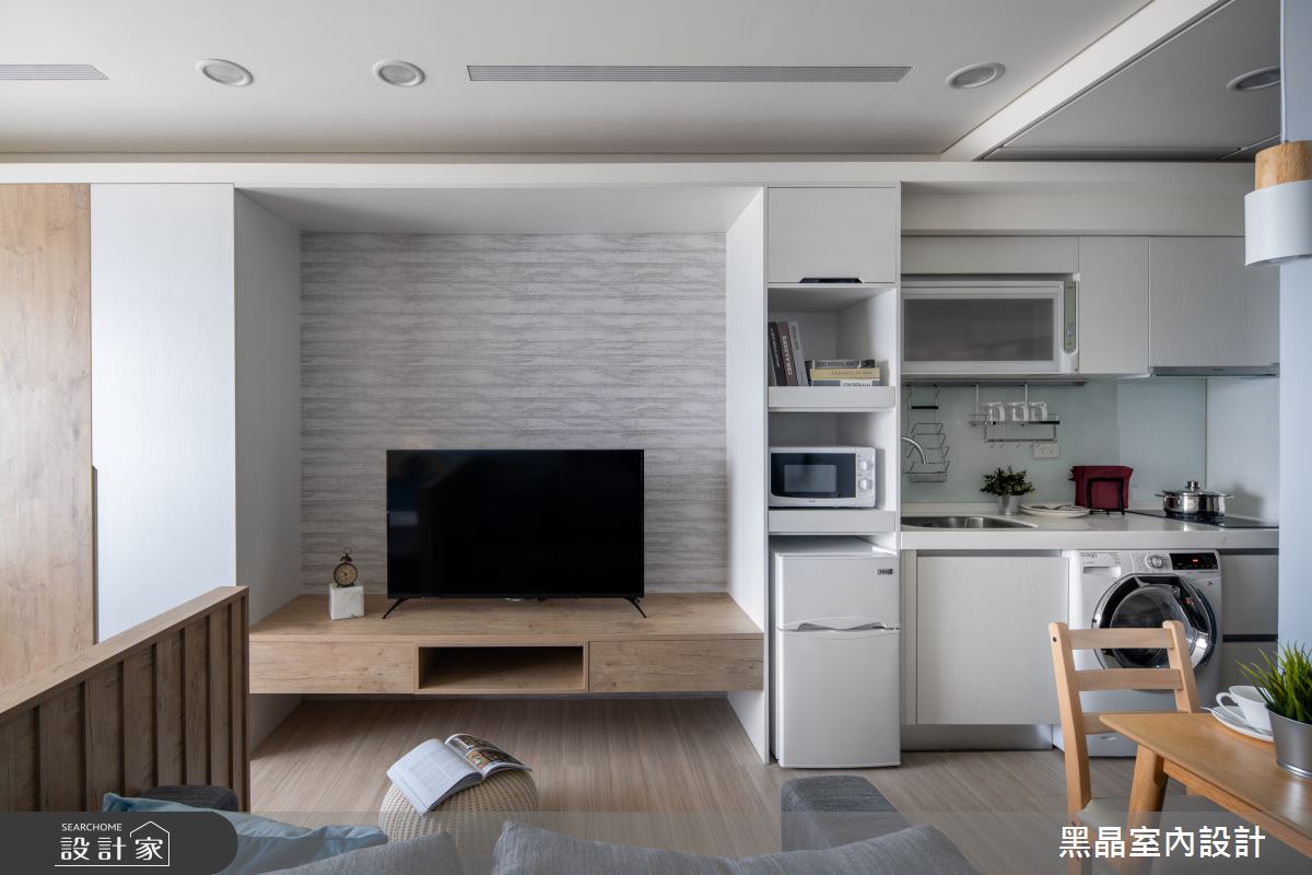 7坪新成屋(5年以下)＿混搭風客廳廚房案例圖片＿黑晶室內設計＿黑晶_29之3