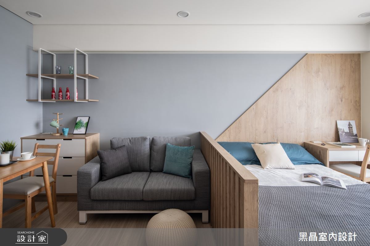 7坪新成屋(5年以下)＿混搭風客廳臥室案例圖片＿黑晶室內設計＿黑晶_29之6