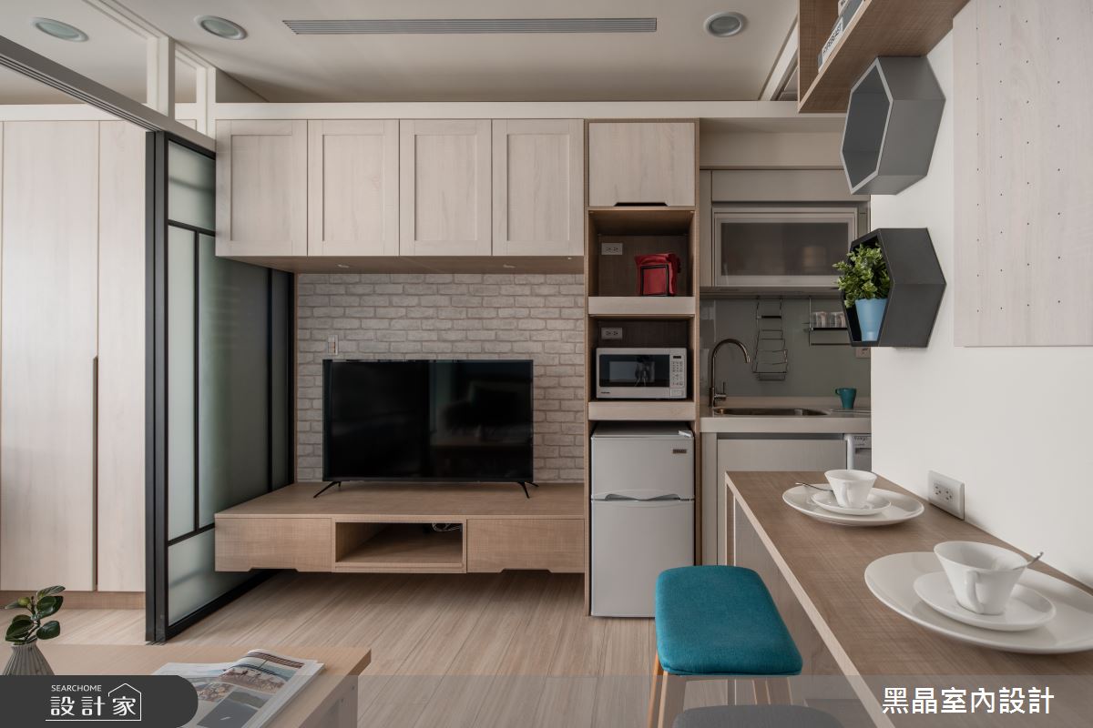 7坪新成屋(5年以下)＿北歐風客廳餐廳案例圖片＿黑晶室內設計＿黑晶_31之4